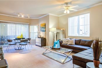 Elegant two tone apartment paint with crown molding